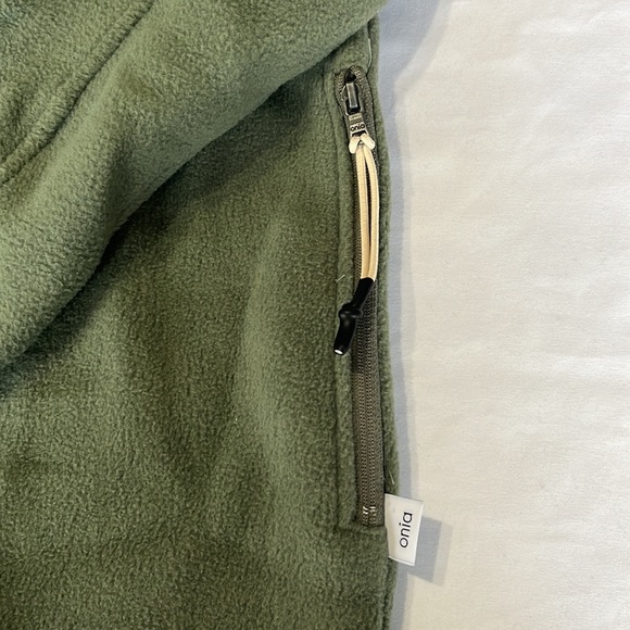 Onia Polar Fleece Overshirt in Sage Green Size M NWT - Picture 6 of 11